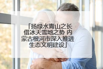 扬绿水青山之长 借冰天雪地之势 内蒙古根河市深入推进生态文明建设