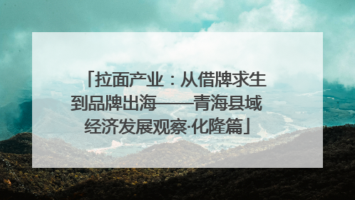 拉面产业：从借牌求生到品牌出海——青海县域经济发展观察·化隆篇