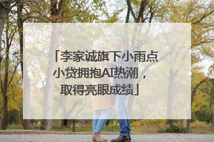 李家诚旗下小雨点小贷拥抱AI热潮，取得亮眼成绩