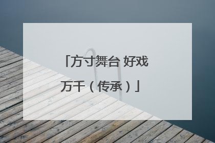 方寸舞台 好戏万千（传承）