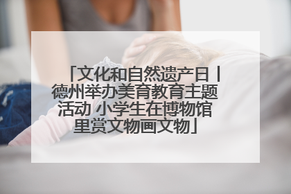 文化和自然遗产日丨德州举办美育教育主题活动 小学生在博物馆里赏文物画文物
