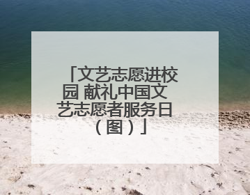 文艺志愿进校园 献礼中国文艺志愿者服务日（图）