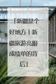 新疆是个好地方丨新疆旅游亮眼成绩单的背后