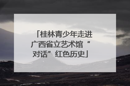 桂林青少年走进广西省立艺术馆“对话”红色历史