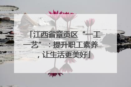 江西省章贡区“一工一艺”：提升职工素养，让生活更美好