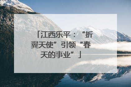 江西乐平：“折翼天使”引领“春天的事业”