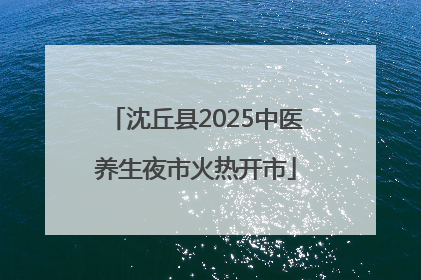 沈丘县2025中医养生夜市火热开市