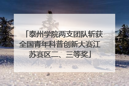 泰州学院两支团队斩获全国青年科普创新大赛江苏赛区二、三等奖