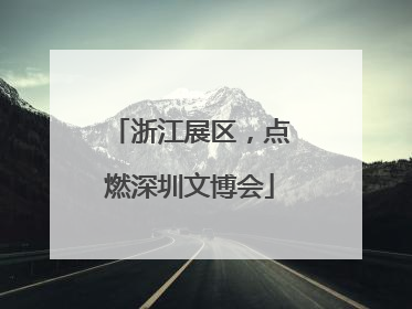 浙江展区，点燃深圳文博会