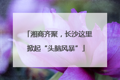 湘商齐聚，长沙这里掀起“头脑风暴”