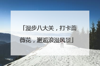漫步八大关，打卡蔷薇花，邂逅浪漫风景