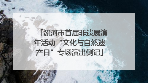 漯河市首届非遗展演年活动“文化与自然遗产日”专场演出侧记