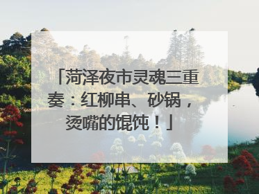 菏泽夜市灵魂三重奏：红柳串、砂锅，烫嘴的馄饨！