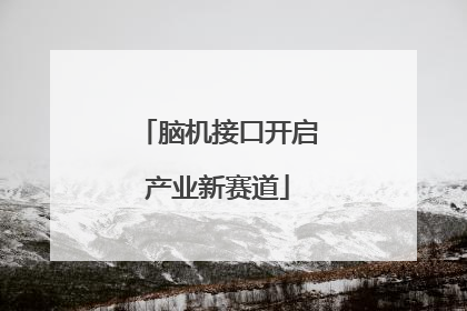 脑机接口开启产业新赛道