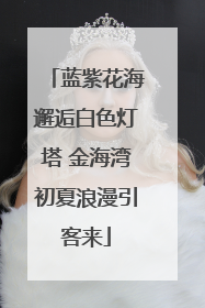 蓝紫花海邂逅白色灯塔 金海湾初夏浪漫引客来
