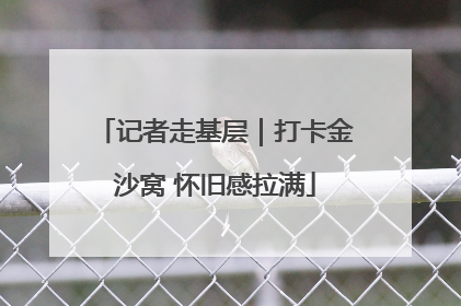 记者走基层｜打卡金沙窝 怀旧感拉满
