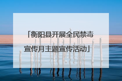 衡阳县开展全民禁毒宣传月主题宣传活动