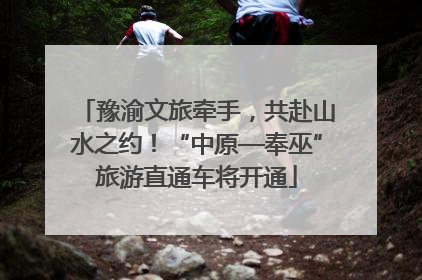 豫渝文旅牵手，共赴山水之约！“中原—奉巫”旅游直通车将开通