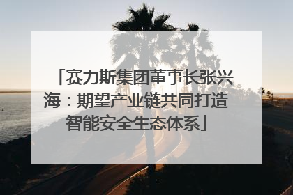 赛力斯集团董事长张兴海：期望产业链共同打造智能安全生态体系