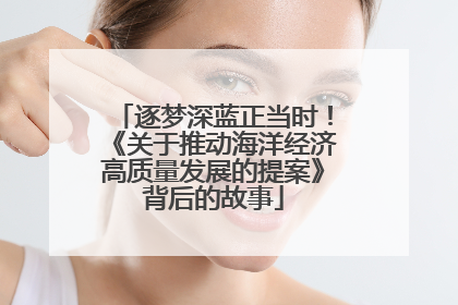 逐梦深蓝正当时！《关于推动海洋经济高质量发展的提案》背后的故事