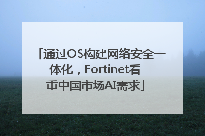 通过OS构建网络安全一体化，Fortinet看重中国市场AI需求