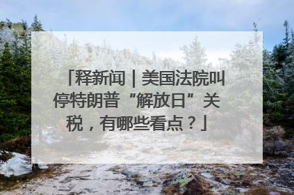 释新闻｜美国法院叫停特朗普“解放日”关税，有哪些看点？
