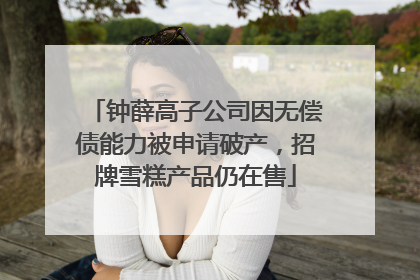 钟薛高子公司因无偿债能力被申请破产，招牌雪糕产品仍在售