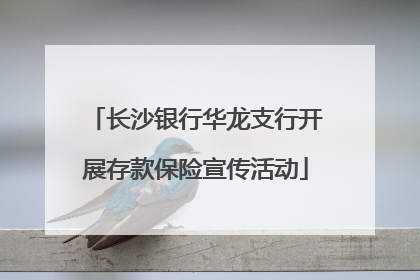 长沙银行华龙支行开展存款保险宣传活动
