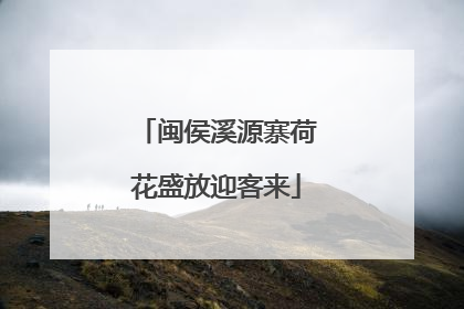 闽侯溪源寨荷花盛放迎客来