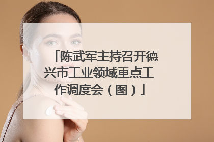 陈武军主持召开德兴市工业领域重点工作调度会（图）