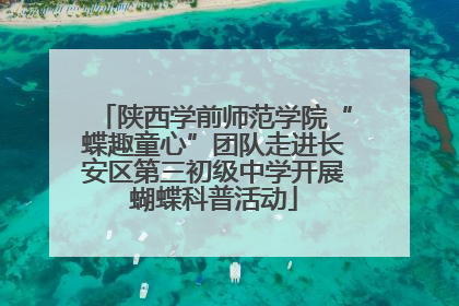 陕西学前师范学院“蝶趣童心”团队走进长安区第三初级中学开展蝴蝶科普活动