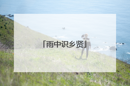 雨中识乡贤