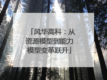 风华高科：从资源模型到能力模型变革跃升