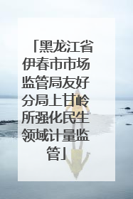 黑龙江省伊春市市场监管局友好分局上甘岭所强化民生领域计量监管