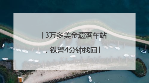 3万多美金遗落车站，铁警4分钟找回