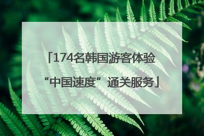 174名韩国游客体验“中国速度”通关服务