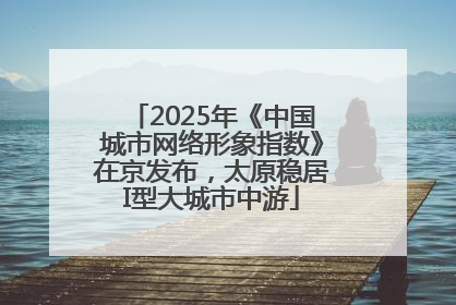 2025年《中国城市网络形象指数》在京发布，太原稳居I型大城市中游