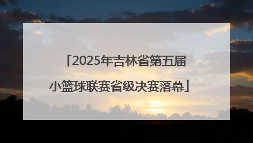 2025年吉林省第五届小篮球联赛省级决赛落幕