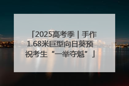 2025高考季｜手作1.68米巨型向日葵预祝考生“一举夺魁”