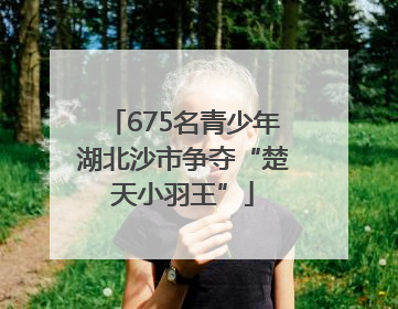 675名青少年湖北沙市争夺“楚天小羽王”