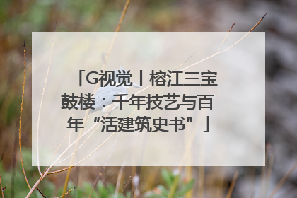 G视觉丨榕江三宝鼓楼：千年技艺与百年“活建筑史书”