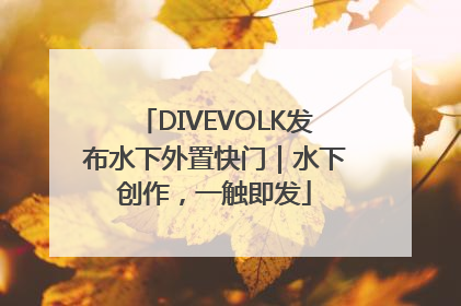 DIVEVOLK发布水下外置快门｜水下创作，一触即发