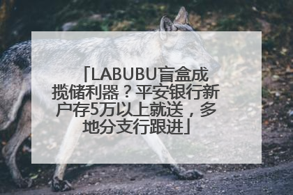 LABUBU盲盒成揽储利器？平安银行新户存5万以上就送，多地分支行跟进
