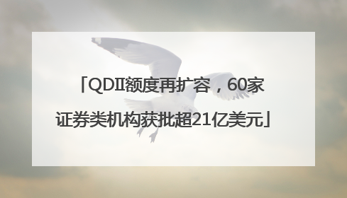 QDII额度再扩容，60家证券类机构获批超21亿美元